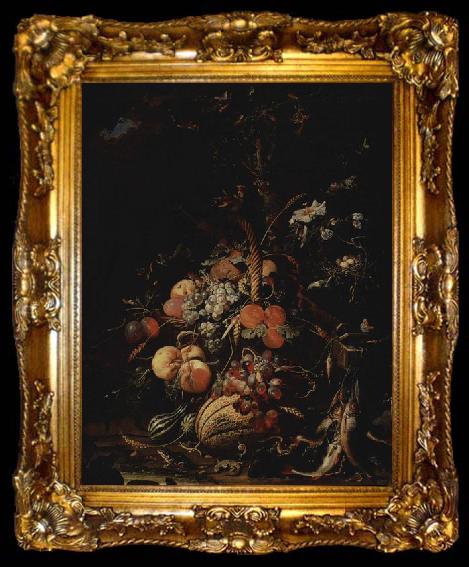 framed  Abraham Mignon Fruchte, ta009-2